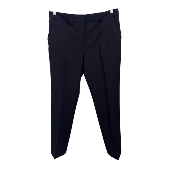 Tory Burch Pants Women’s 10 Navy Blue Skinny Wool Knit Stretch Slim Ankle - Picture 1 of 11